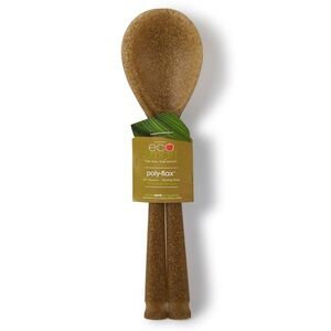 🩶5/$30 Eco-smart Poly-Flax Serving Utensils Set of Two Spoons NEW